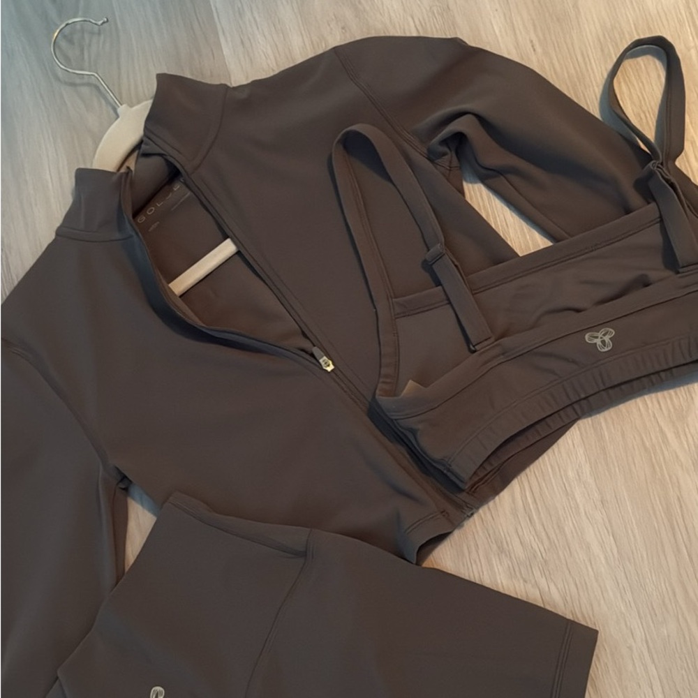 Taupe Aritzia Activewear Set